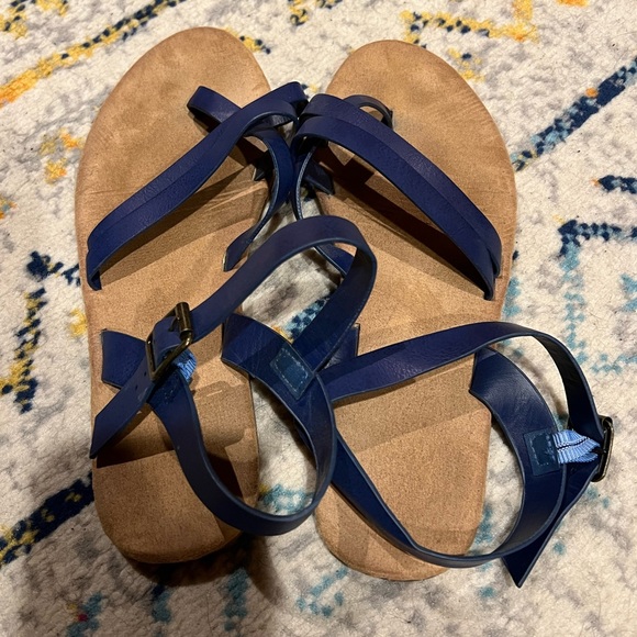 Blue Strap Sandals - Picture 1 of 3